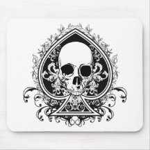 Aces Skull Mouse Pad