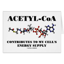 Acetyl-CoA Contributes To My Cell's Energy Supply