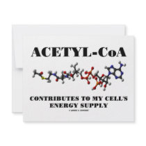Acetyl-CoA Contributes To My Cell's Energy Supply