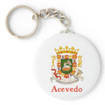 Acevedo Shield of Puerto Rico Key Chains