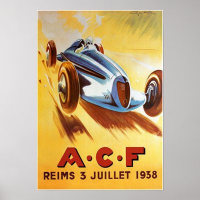 ACF Reims 3 Juillet 1938 Poster by vintagegiftmall