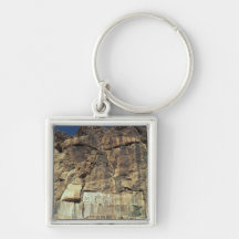 Achaemenid rock relief of King Darius I Key Chains