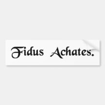 Achates fidèle autocollant pour voiture