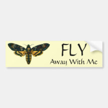Acherontia atropos bumper sticker