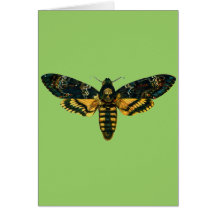 Acherontia atropos greeting card
