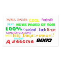 Achievement Award Card Business Card Templates