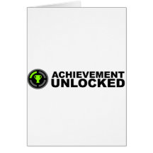 Achievement Unlocked Greeting Cards