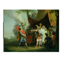 Achilles has a dispute with Agamemnon, 1776 Post Card