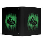 Acid Green Death Creepy Skull Binder