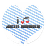 Acid House Round Stickers