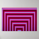 Acide coloré de vitre posters