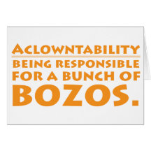 Aclowntability Card
