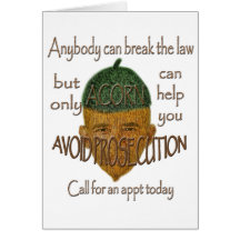 Acorn - Anybody can break the law... Cards