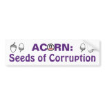 Acorn: Seeds of Corruption bumper stickers