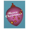 Acornament Mauve Retro Christmas Ornament letterhead