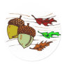 Acorns And Leaves Stickers