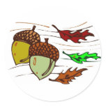 Acorns And Leaves stickers