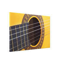 Acoustic Guitar Background Gallery Wrap Canvas