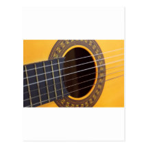 Acoustic Guitar Background Postcards