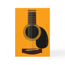 acoustic guitar card