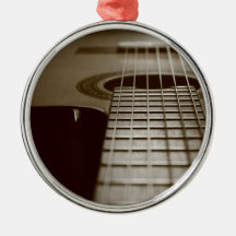 Acoustic Guitar Christmas Ornament
