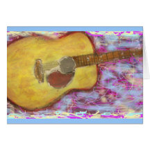 Acoustic Guitar Colours Card