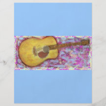 Acoustic Guitar Colours Flyer Design
