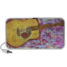 Acoustic Guitar Colours Laptop Speakers