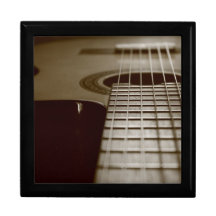 Acoustic Guitar Jewelry Boxes