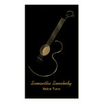 Acoustic Guitar Logo Business Card Template