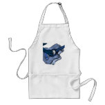 Acoustic Guitar painting, blue inversion Aprons