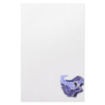 Acoustic guitar painting one arm blue grey