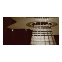 Acoustic Guitar Photo Card Template