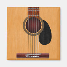 Acoustic Guitar Refrigerator Magnet