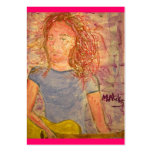 acoustic guitar sand sketch business cards