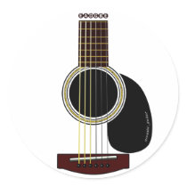 acoustic guitar sticker
