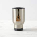 Acoustic Guitar vertical distressed Coffee Mugs