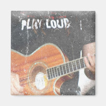 acoustic male guitar player grunge black shirt refrigerator magnet