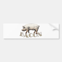 Acrobat BACON Pig Bumper Stickers