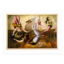 Acrobates féminins 1890 cartes postales
