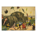 Acrobaties d'éléphant de PIÈCE EN T Carte De Vœux