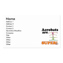 acrobats are super business card