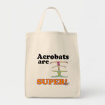 acrobats are super canvas bag