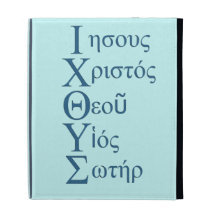 Acronyme d'IXOYE - bleu Coque Folio iPad
