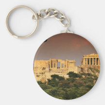acropolis--of--athens--Aggelin--jpg Key Chain