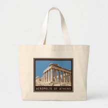 Acropolis of Athens Canvas Bags