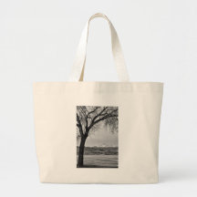 Across The Lake in Black and White Bags