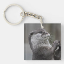 Acrylique Keychain de cerveau de loutre