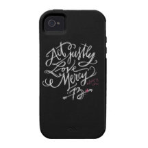 Act Justly. Love Mercy. / Abort73.com Case-Mate iPhone 4 Cases