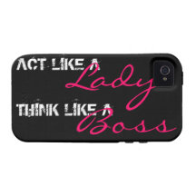 Act Like a Lady Case For The iPhone 4